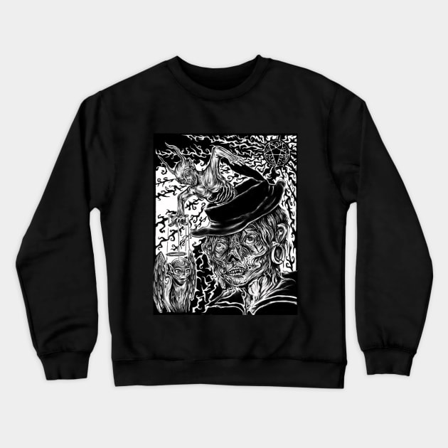 Witching Hour by Amy Brereton Crewneck Sweatshirt by Elevated Focusion 